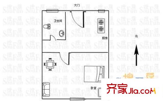 管弄三街坊户型图上海 管弄新村 户型图 1室1卫1厨
