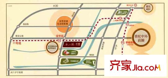 西上海名邸交通图