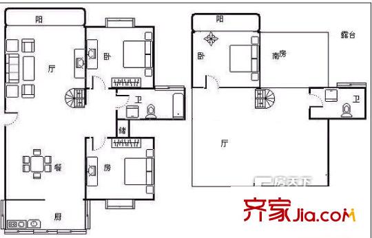 濟(jì)陽(yáng)人家華光苑戶型圖戶型圖 4室2廳2衛(wèi)1廚