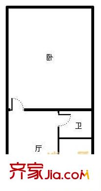 小桥里户型图户型图 1室1厅1卫1厨