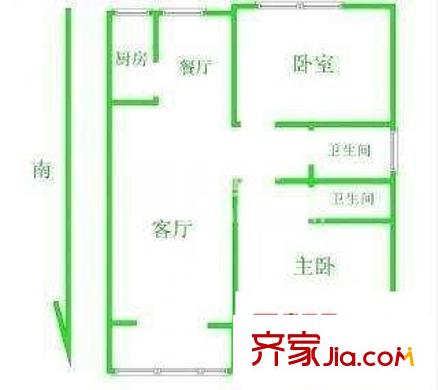 飛旺家園 2室 戶型圖