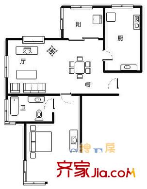 上海 松江中山苑 户型图