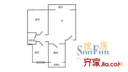上海 松江中山苑 户型图