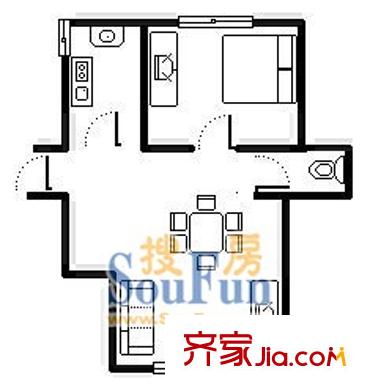 上海 松江中山苑 户型图