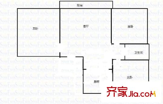盛世春曉苑 3室 戶型圖