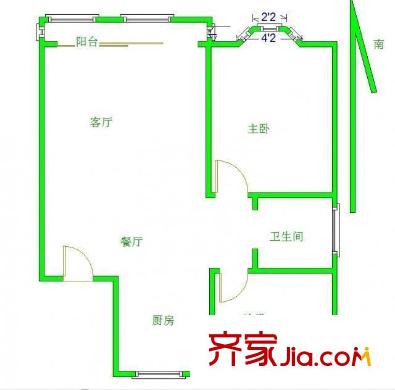 供電苑戶型圖戶型圖 3室 3室1廳1衛(wèi)1廚