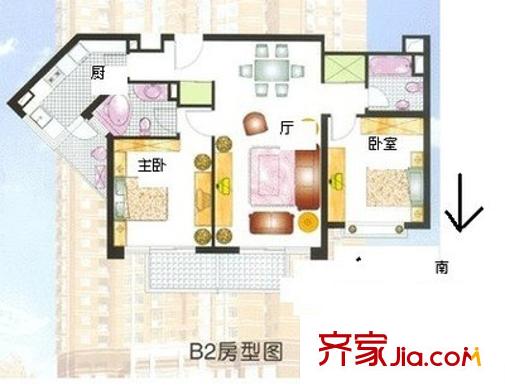 长发大厦公寓户型图上海 长发大厦 户型图 2室2厅