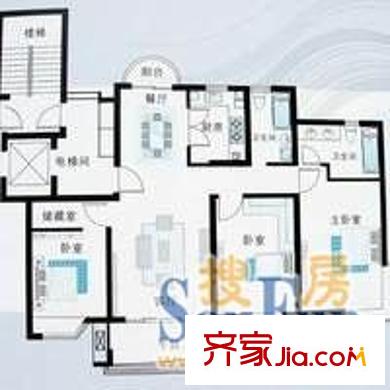 雅鹿新苑户型图户型图 2室2厅1卫1厨