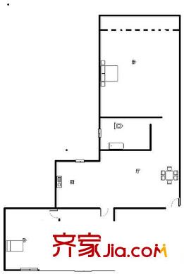 幸福村户型图户型图 3室1厅1卫1厨
