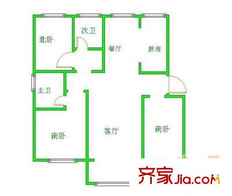 上海 九茂小区 户型图