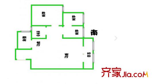 志寧花園戶型圖戶型圖 3室 