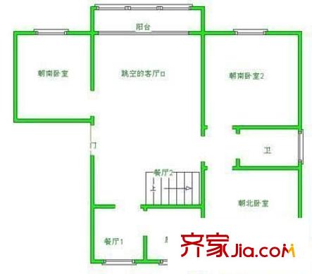 中城苑 3室 戶型圖