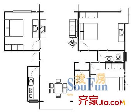 由由六村2室1廳1衛(wèi)1廚