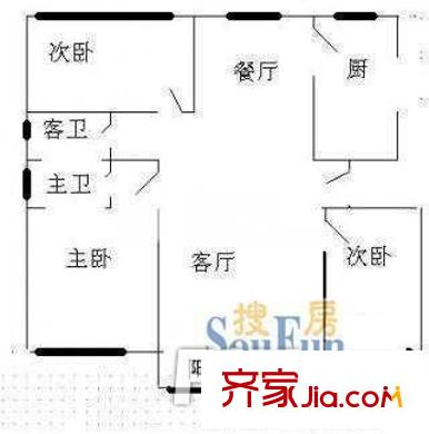 文馨苑(南匯)戶型圖文馨苑(南匯) 3室 戶型圖 3室2廳2衛(wèi)1廚