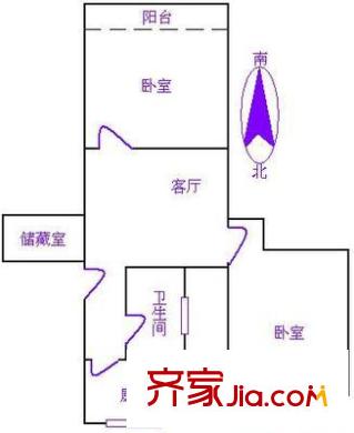 上海 東南一村 戶型圖