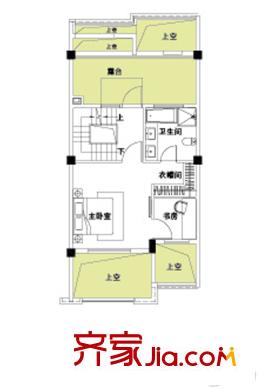 匯錦臻邸1A戶型三樓 4室2廳3衛(wèi)1廚