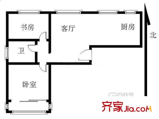 融僑中央花園二期戶型圖戶型圖 2室 2室2廳1衛(wèi)1廚