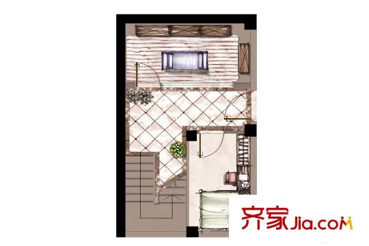 雅居乐星爵别墅21号楼+T型地下一层户型图 4室2厅4卫1厨