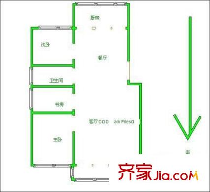 府后村戶型圖戶型圖 2室 2室1廳1衛(wèi)1廚