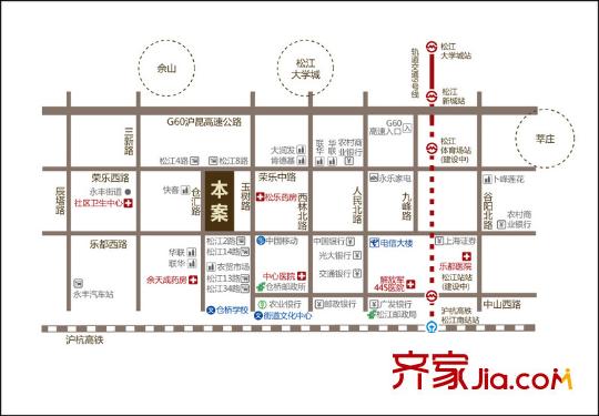 海尚名都交通图区位图