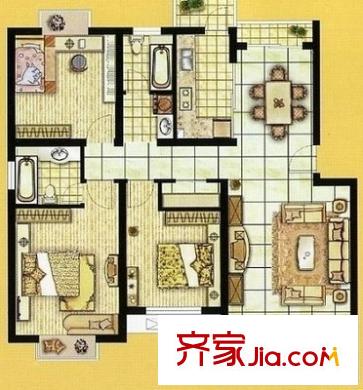 浦興苑 2室 戶型圖
