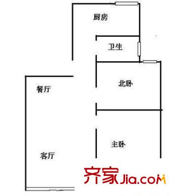 浦興苑 2室 戶型圖