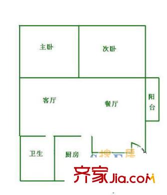 上海 昆仑花苑 户型图