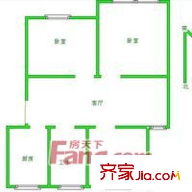 芳華路229弄小區(qū)戶(hù)型圖芳華路229弄 戶(hù)型圖 3室1廳1衛(wèi)1廚