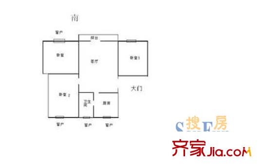 上海 陸凌新村 戶型圖