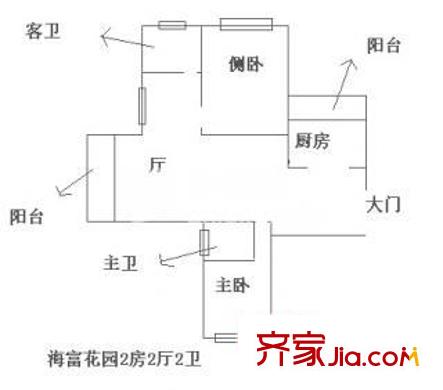 上海 海富花園 戶型圖