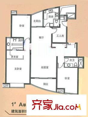 上海 大唐國際公寓 戶型圖