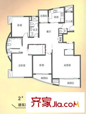 上海 大唐國際公寓 戶型圖