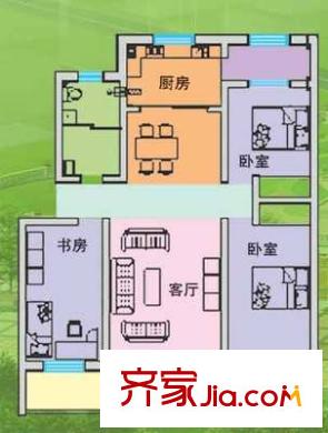 上海 中新公寓 戶型圖