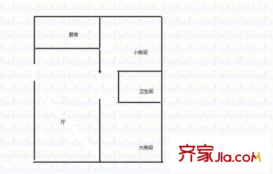 鶴鳴新村 2室 戶型圖