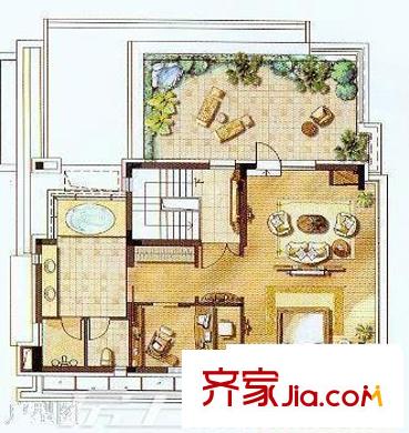 御景園 2室 戶型圖