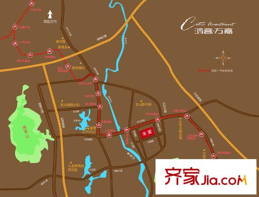 鴻意萬嘉交通圖交通示意圖