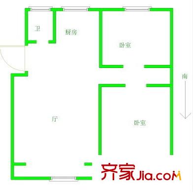 靜月花園戶型圖戶型圖 4室 4室2廳2衛(wèi)2廚