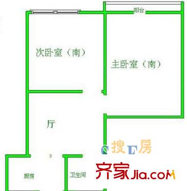 嶗山二村 戶型圖