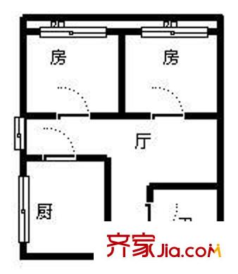 上海 南浦公寓 户型图