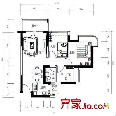 曹江公寓 0室 户型图