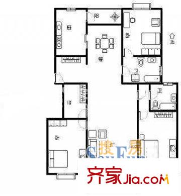 阳光世家3室2厅2卫1厨