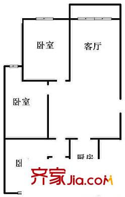 聚龍家園戶型圖戶型圖 3室1廳1衛(wèi)1廚