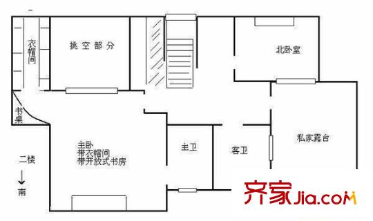 嘉登公寓户型图户型图 4室1厅1卫1厨