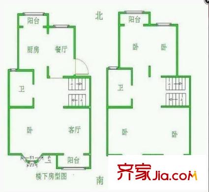寧電馨苑戶型圖戶型圖 4室 4室2廳2衛(wèi)1廚