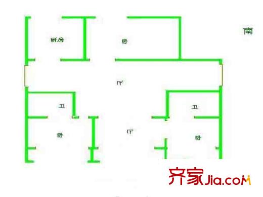 寧電馨苑戶型圖戶型圖 3室 3室2廳2衛(wèi)1廚