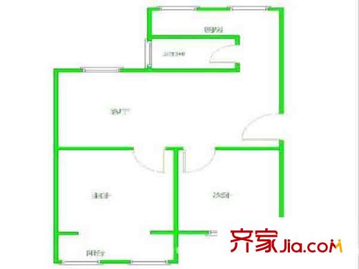 寧電馨苑戶型圖戶型圖 2室 2室1廳1衛(wèi)1廚