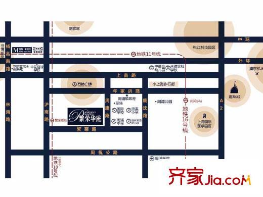 繁榮華庭區(qū)位圖