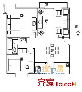 上海 春江花悅園 戶型圖