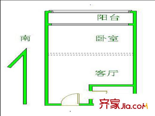 寧電馨苑戶型圖戶型圖 1室 1室1廳1衛(wèi)1廚