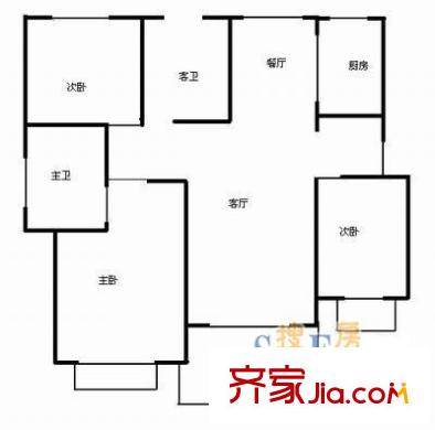上海 妙城公寓 戶型圖